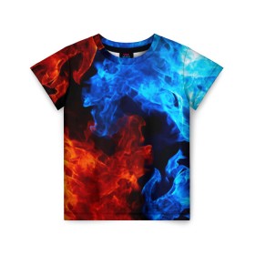 Детская футболка 3D с принтом Битва огней в Санкт-Петербурге, 100% гипоаллергенный полиэфир | прямой крой, круглый вырез горловины, длина до линии бедер, чуть спущенное плечо, ткань немного тянется | огонь
