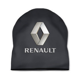 Шапка 3D с принтом Renault в Санкт-Петербурге, 100% полиэстер | универсальный размер, печать по всей поверхности изделия | Тематика изображения на принте: renault | рено