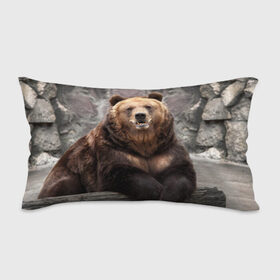 Подушка 3D антистресс с принтом Русский медведь в Санкт-Петербурге, наволочка — 100% полиэстер, наполнитель — вспененный полистирол | состоит из подушки и наволочки на молнии | медведь | россия | русский | русский медведь