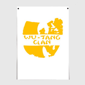 Постер с принтом Wu Tang Clan в Санкт-Петербурге, 100% бумага
 | бумага, плотность 150 мг. Матовая, но за счет высокого коэффициента гладкости имеет небольшой блеск и дает на свету блики, но в отличии от глянцевой бумаги не покрыта лаком | method man | tang clan | wu tang clan