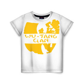Детская футболка 3D с принтом Wu Tang Clan в Санкт-Петербурге, 100% гипоаллергенный полиэфир | прямой крой, круглый вырез горловины, длина до линии бедер, чуть спущенное плечо, ткань немного тянется | method man | tang clan | wu tang clan