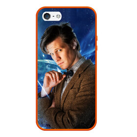 Чехол силиконовый для Телефон Apple iPhone 5/5S с принтом 11th Doctor Who в Санкт-Петербурге, Силикон | Область печати: задняя сторона чехла, без боковых панелей | doctor who | matt | smith | tardis | временной поток | доктор кто | мэтт | смит | тардис