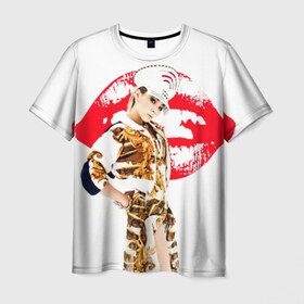 Мужская футболка 3D с принтом K-pop девушка в Санкт-Петербурге, 100% полиэфир | прямой крой, круглый вырез горловины, длина до линии бедер | 2ne1 | cl | cl корея | k pop | айдолы | губы | девушка | кей поп | корейская | корейцы | корея | кпоп | попса | южная