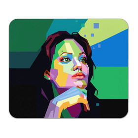 Коврик прямоугольный с принтом Анджелина Джоли в Санкт-Петербурге, натуральный каучук | размер 230 х 185 мм; запечатка лицевой стороны | angelina jolie | актриса | анджелина джоли | звезда | знаменитость | кино | поп арт | символ