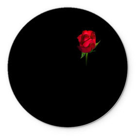 Коврик круглый с принтом Розы за спиной в Санкт-Петербурге, резина и полиэстер | круглая форма, изображение наносится на всю лицевую часть | за спиной | любовь | подарок | роза | розы | сюрприз | цветы | чувства