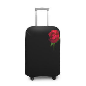 Чехол для чемодана 3D с принтом Розы за спиной в Санкт-Петербурге, 86% полиэфир, 14% спандекс | двустороннее нанесение принта, прорези для ручек и колес | за спиной | любовь | подарок | роза | розы | сюрприз | цветы | чувства