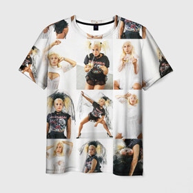 Мужская футболка 3D с принтом Lady Gaga в Санкт-Петербурге, 100% полиэфир | прямой крой, круглый вырез горловины, длина до линии бедер | lady gaga | белая | блондинка | звезда | знаменитость | коллаж | леди гаага | невеста | палец | певица | показывает | поп | свадьба | средний | фата | черная | эпатаж | эпатажная