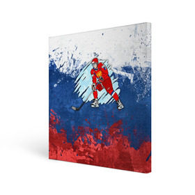 Холст квадратный с принтом Хоккей в Санкт-Петербурге, 100% ПВХ |  | Тематика изображения на принте: nhl | нхл | хоккеист | хоккей