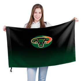 Флаг 3D с принтом Даллас Старз в Санкт-Петербурге, 100% полиэстер | плотность ткани — 95 г/м2, размер — 67 х 109 см. Принт наносится с одной стороны | nhl | даллас старз | нхл | хоккеист | хоккей