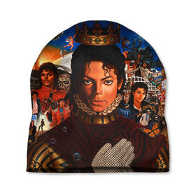 Шапка 3D с принтом Michael Jackson в Санкт-Петербурге, 100% полиэстер | универсальный размер, печать по всей поверхности изделия | Тематика изображения на принте: майкл джексон