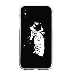 Чехол для iPhone XS Max матовый с принтом Michael Jackson в Санкт-Петербурге, Силикон | Область печати: задняя сторона чехла, без боковых панелей | майкл джексон