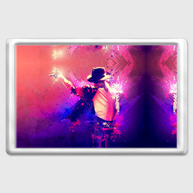 Магнит 45*70 с принтом Michael Jackson в Санкт-Петербурге, Пластик | Размер: 78*52 мм; Размер печати: 70*45 | Тематика изображения на принте: джексон | майкл