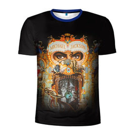 Мужская футболка 3D спортивная с принтом Michael Jackson в Санкт-Петербурге, 100% полиэстер с улучшенными характеристиками | приталенный силуэт, круглая горловина, широкие плечи, сужается к линии бедра | Тематика изображения на принте: майкл джексон