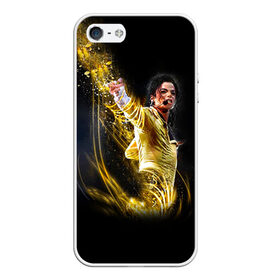Чехол для iPhone 5/5S матовый с принтом Michael Jackson в Санкт-Петербурге, Силикон | Область печати: задняя сторона чехла, без боковых панелей | майкл джексон