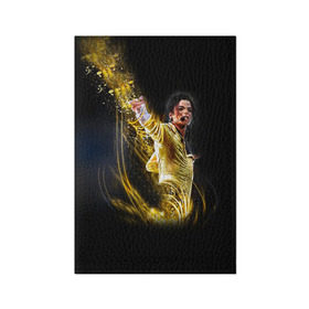 Обложка для паспорта матовая кожа с принтом Michael Jackson в Санкт-Петербурге, натуральная матовая кожа | размер 19,3 х 13,7 см; прозрачные пластиковые крепления | майкл джексон