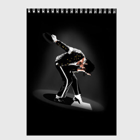 Скетчбук с принтом Michael Jackson в Санкт-Петербурге, 100% бумага
 | 48 листов, плотность листов — 100 г/м2, плотность картонной обложки — 250 г/м2. Листы скреплены сверху удобной пружинной спиралью | Тематика изображения на принте: майкл джексон