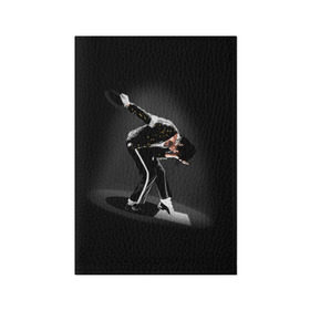 Обложка для паспорта матовая кожа с принтом Michael Jackson в Санкт-Петербурге, натуральная матовая кожа | размер 19,3 х 13,7 см; прозрачные пластиковые крепления | Тематика изображения на принте: майкл джексон