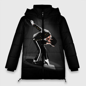 Женская зимняя куртка 3D с принтом Michael Jackson в Санкт-Петербурге, верх — 100% полиэстер; подкладка — 100% полиэстер; утеплитель — 100% полиэстер | длина ниже бедра, силуэт Оверсайз. Есть воротник-стойка, отстегивающийся капюшон и ветрозащитная планка. 

Боковые карманы с листочкой на кнопках и внутренний карман на молнии | майкл джексон