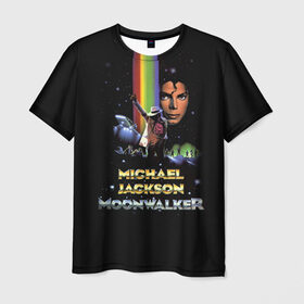 Мужская футболка 3D с принтом Michael Jackson в Санкт-Петербурге, 100% полиэфир | прямой крой, круглый вырез горловины, длина до линии бедер | майкл джексон