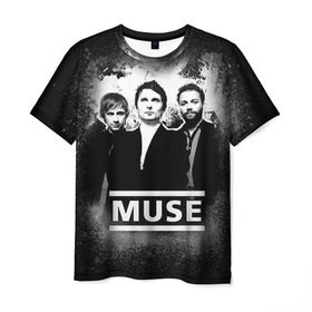 Мужская футболка 3D с принтом Muse в Санкт-Петербурге, 100% полиэфир | прямой крой, круглый вырез горловины, длина до линии бедер | heavy | metal | muse | rock | trash | альтернатива | метал | рок | хеви