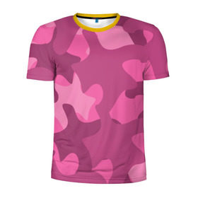 Мужская футболка 3D спортивная с принтом Розовый камуфляж в Санкт-Петербурге, 100% полиэстер с улучшенными характеристиками | приталенный силуэт, круглая горловина, широкие плечи, сужается к линии бедра | army | military | армия