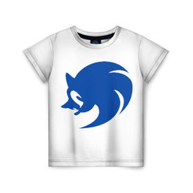 Детская футболка 3D с принтом Sonic X logo в Санкт-Петербурге, 100% гипоаллергенный полиэфир | прямой крой, круглый вырез горловины, длина до линии бедер, чуть спущенное плечо, ткань немного тянется | Тематика изображения на принте: hedgehog | sega | sonic | sonic x | sonic x logologo | соник