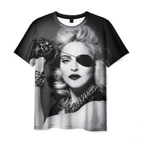 Мужская футболка 3D с принтом Мадонна в Санкт-Петербурге, 100% полиэфир | прямой крой, круглый вырез горловины, длина до линии бедер | madonna louise ciccone | автор песен | актриса | американская певица | мадонна луиза чикконе | писательница | продюсер | танцовщица