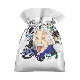 Подарочный 3D мешок с принтом Einstein в Санкт-Петербурге, 100% полиэстер | Размер: 29*39 см | einstein | emc2 | наука | теория | физика | эйнштейн