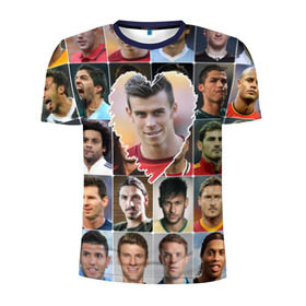 Мужская футболка 3D спортивная с принтом Гарет Бэйл - лучший в Санкт-Петербурге, 100% полиэстер с улучшенными характеристиками | приталенный силуэт, круглая горловина, широкие плечи, сужается к линии бедра | gareth bale | гарет бэйл | лучшие футболисты | любимые игроки | самые крутые | сердце | футбол | я люблю
