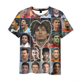 Мужская футболка 3D с принтом Давид Сильва - лучший в Санкт-Петербурге, 100% полиэфир | прямой крой, круглый вырез горловины, длина до линии бедер | david silva | давид сильва | лучшие футболисты | любимые игроки | самые крутые | сердце | футбол | я люблю