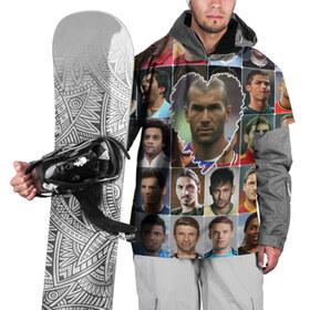 Накидка на куртку 3D с принтом Зинедин Зидан - лучший в Санкт-Петербурге, 100% полиэстер |  | zinedine zidane | зинедин зидан | лучшие футболисты | любимые игроки | самые крутые | сердце | футбол | я люблю