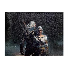 Обложка для студенческого билета с принтом Geralt and Ciri в Санкт-Петербурге, натуральная кожа | Размер: 11*8 см; Печать на всей внешней стороне | ciri | gerald | roach | wild hunt | witcher | ведьмак | ведьмы | геральд | дикая охота | йен | йеннифер | плотва | цири