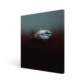 Холст квадратный с принтом Акула в Санкт-Петербурге, 100% ПВХ |  | акула | море | хищник