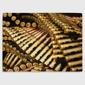 Плед 3D с принтом Золотые патроны в Санкт-Петербурге, 100% полиэстер | закругленные углы, все края обработаны. Ткань не мнется и не растягивается | война | гильза | золото | оружие | патрон | пуля