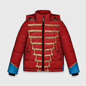 Зимняя куртка для мальчиков 3D с принтом Пиджак Майкла Джексона в Санкт-Петербурге, ткань верха — 100% полиэстер; подклад — 100% полиэстер, утеплитель — 100% полиэстер | длина ниже бедра, удлиненная спинка, воротник стойка и отстегивающийся капюшон. Есть боковые карманы с листочкой на кнопках, утяжки по низу изделия и внутренний карман на молнии. 

Предусмотрены светоотражающий принт на спинке, радужный светоотражающий элемент на пуллере молнии и на резинке для утяжки | Тематика изображения на принте: jackson | michael | джексон | костюм | майкл | одежда | пиджак
