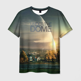 Мужская футболка 3D с принтом Под куполом в Санкт-Петербурге, 100% полиэфир | прямой крой, круглый вырез горловины, длина до линии бедер | under the dome | кинг | сериал | честерс милл