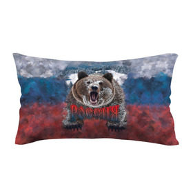 Подушка 3D антистресс с принтом Русский медведь в Санкт-Петербурге, наволочка — 100% полиэстер, наполнитель — вспененный полистирол | состоит из подушки и наволочки на молнии | медведь | патриот | россия | русский медведь