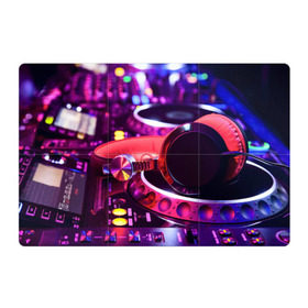 Магнитный плакат 3Х2 с принтом DJ Mix в Санкт-Петербурге, Полимерный материал с магнитным слоем | 6 деталей размером 9*9 см | deejay | dj | диджей | музыка | наушники | пульт