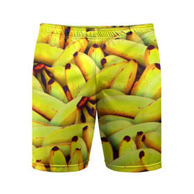 Мужские шорты 3D спортивные с принтом Банана в Санкт-Петербурге,  |  | бананы | еда | желтые | популярные | прикольные | фрукты