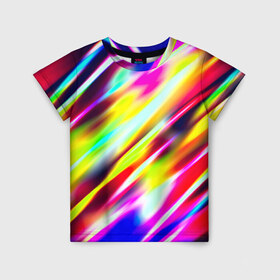 Детская футболка 3D с принтом Blink в Санкт-Петербурге, 100% гипоаллергенный полиэфир | прямой крой, круглый вырез горловины, длина до линии бедер, чуть спущенное плечо, ткань немного тянется | разноцветный | яркий