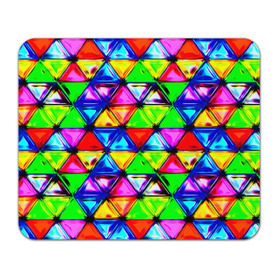 Коврик прямоугольный с принтом Треугольник в Санкт-Петербурге, натуральный каучук | размер 230 х 185 мм; запечатка лицевой стороны | Тематика изображения на принте: абстракции | мозаика | прикольные | текстуры | треугольник