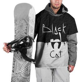 Накидка на куртку 3D с принтом Black cat в Санкт-Петербурге, 100% полиэстер |  | Тематика изображения на принте: черный кот