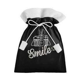 Подарочный 3D мешок с принтом Smile в Санкт-Петербурге, 100% полиэстер | Размер: 29*39 см | Тематика изображения на принте: camera | smile | вспышка | зеркалка | камера | фотик | фото | фотоаппарат | фотографировать