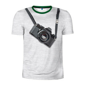Мужская футболка 3D спортивная с принтом Фотоаппарат на груди в Санкт-Петербурге, 100% полиэстер с улучшенными характеристиками | приталенный силуэт, круглая горловина, широкие плечи, сужается к линии бедра | Тематика изображения на принте: camera | зеркалка | камера | фотик | фото | фотоаппарат | фотографировать