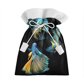 Подарочный 3D мешок с принтом Бойцовая рыбка в Санкт-Петербурге, 100% полиэстер | Размер: 29*39 см | аквариумная | бойцовая | красивый | плавники | рыба | рыбка | хвост | япаонская