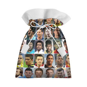 Подарочный 3D мешок с принтом Лучшие футболисты в Санкт-Петербурге, 100% полиэстер | Размер: 29*39 см | Тематика изображения на принте: великие | звёзды | знаменитости | игроки | легендарные | лучшие | самые крутые | футбол | футболисты | элита