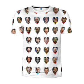 Мужская футболка 3D спортивная с принтом Любимые футболисты в Санкт-Петербурге, 100% полиэстер с улучшенными характеристиками | приталенный силуэт, круглая горловина, широкие плечи, сужается к линии бедра | великие | звёзды | знаменитости | игроки | легендарные | лучшие | самые крутые | футбол | футболисты | элита