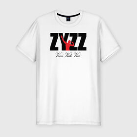 Мужская футболка премиум с принтом Zyzz в Санкт-Петербурге, 92% хлопок, 8% лайкра | приталенный силуэт, круглый вырез ворота, длина до линии бедра, короткий рукав | bodybuilding | zyzz | бодибилдинг | зиз | качок | мышцы