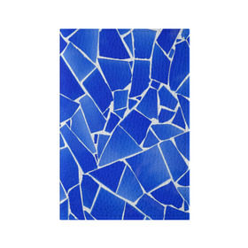 Обложка для паспорта матовая кожа с принтом Битое стекло в Санкт-Петербурге, натуральная матовая кожа | размер 19,3 х 13,7 см; прозрачные пластиковые крепления | абстракция | витраж | мозаика | стекло