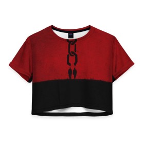 Женская футболка 3D укороченная с принтом Джанго в Санкт-Петербурге, 100% полиэстер | круглая горловина, длина футболки до линии талии, рукава с отворотами | django | unchained | джанго | квентин | тарантино